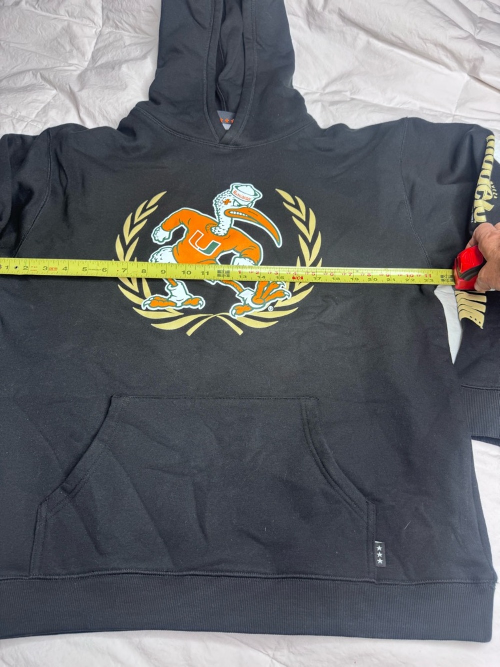 Modelo USA x SLAM Collab Hoodie Miami Hurricanes March Madness Sebastian Ibis - Picture 6 of 17